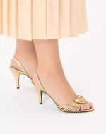 Valentino Royal Sandal In Laminated Nappa Leather 85Mm - Image 7